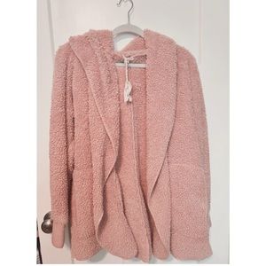 Hem & Thread one size fits all Sherpa dusty pink